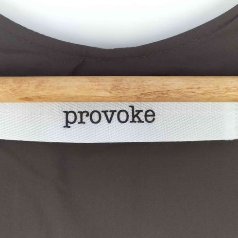 プロボーク provoke FAKELEATHER MAXI DRESS レディース FREE
