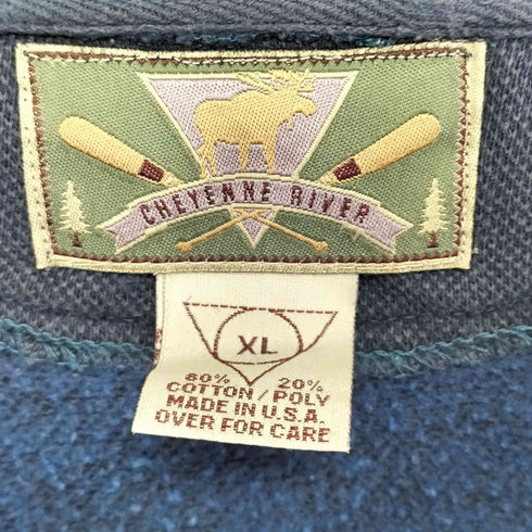 cheyenne river USA製 鹿の子スウェット メンズ import:XL