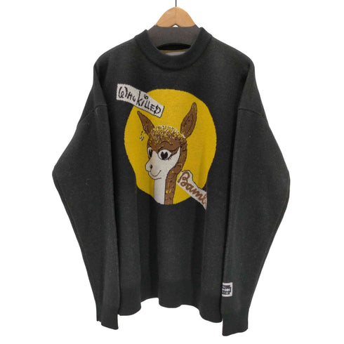 キディル KIDILL 24AW WHATEVER HAPPENED TO PUNK WHO KILLED BAMBI PULLOVER バンビ プルオーバー ニット メンズ FREE