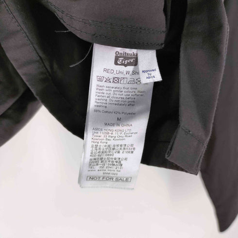 オニツカタイガー ONITSUKA TIGER 23AW バンドカラー L/S ブラウス レディース JPN:M