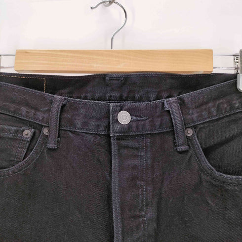 リーバイス Levis 501 ストレッチスキニーブラックデニムパンツ メンズ W34L32