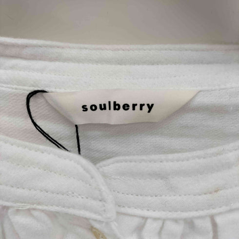 ソウルベリー soulberry ガーゼギャザーシャツ レディース JPN:L
