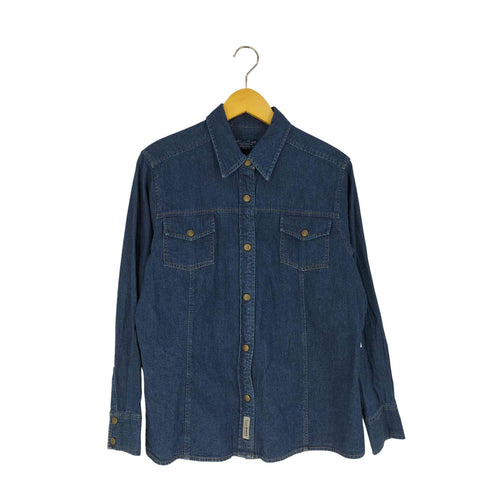 エディーバウアー Eddie Bauer ポケット付き デニムシャツ レディース JPN:XL