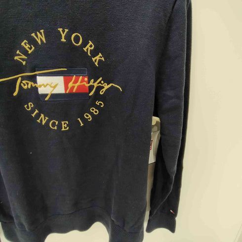 トミーヒルフィガー TOMMY HILFIGER ロゴ 刺繍 コットン ニット セーター メンズ import:L