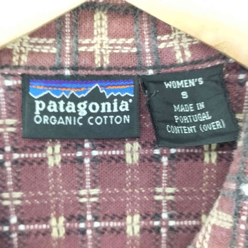パタゴニア patagonia F9 ポルトガル製 ジャガードシャツ ボックス オープンカラー レディース JPN:S