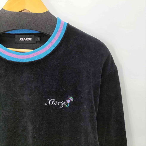 エクストララージ XLARGE VELOUR L/S TEE ベロア 長袖 Tシャツ メンズ import:L