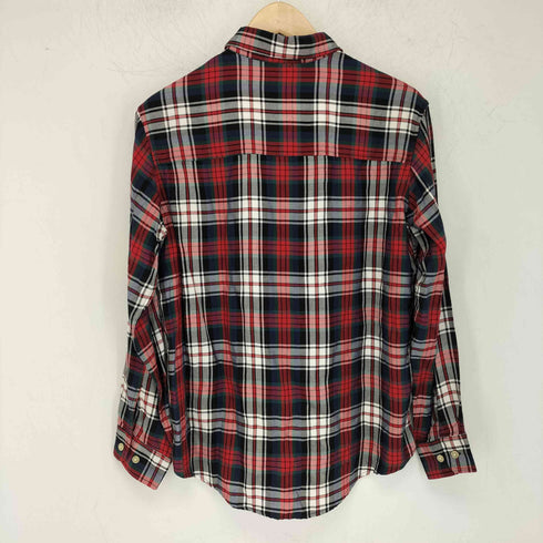エディーバウアー Eddie Bauer 90-00S 白タグ 香港製 タータンチェック レーヨンシャツ レディース import:XS