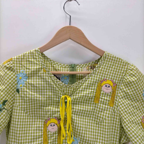 ミキオサカベ MIKIOSAKABE 13SS × Jenny Fax ギンガムチェック 刺繍 総柄 S/S ワンピース レディース FREE