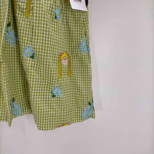 ミキオサカベ MIKIOSAKABE 13SS × Jenny Fax ギンガムチェック 刺繍 総柄 S/S ワンピース レディース FREE
