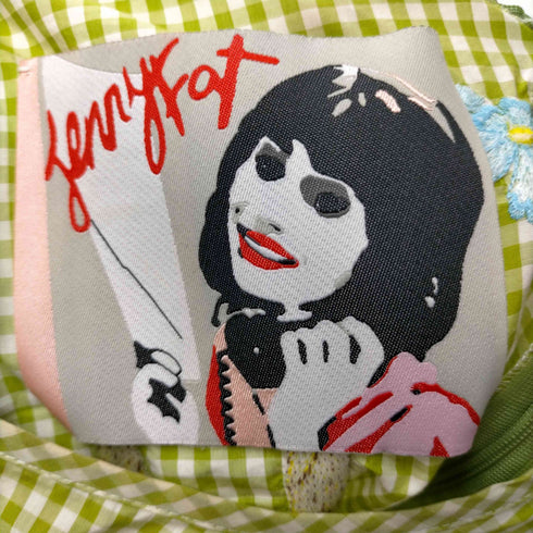 ミキオサカベ MIKIOSAKABE 13SS × Jenny Fax ギンガムチェック 刺繍 総柄 S/S ワンピース レディース FREE
