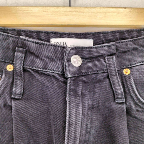 ザラ ZARA 1タック ハイウエストバギーパンツ レディース 34