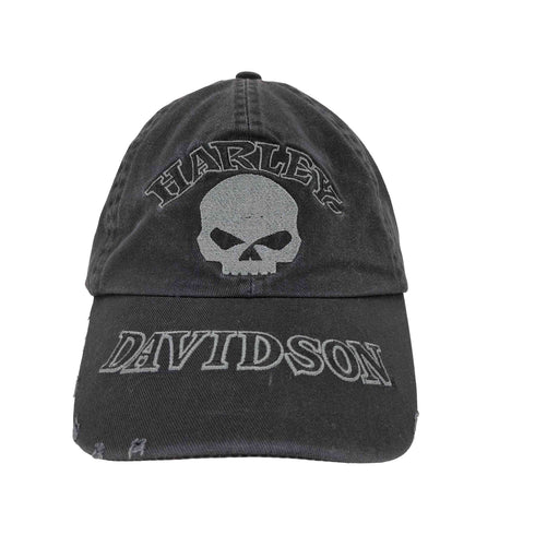ハーレーダビッドソン HARLEY-DAVIDSON SKULL WASHED CAP メンズ ONE SIZE