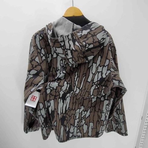 80S FIELDN' FOREST USA製 TREBARK トレバーク カモ リアルツリー 迷彩柄 ジップアップ パーカー ジャケット メンズ import:L