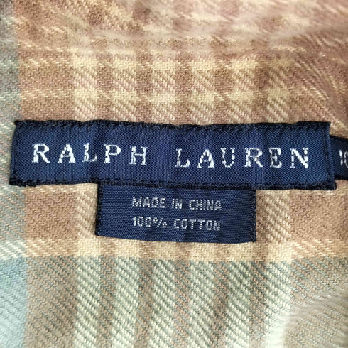 ラルフローレン RALPH LAUREN チェック柄ボタンシャツ メンズ 10