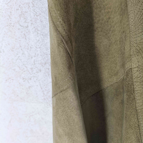 pig leather ピッグスエード パッチワーク フレアスカート レディース 65