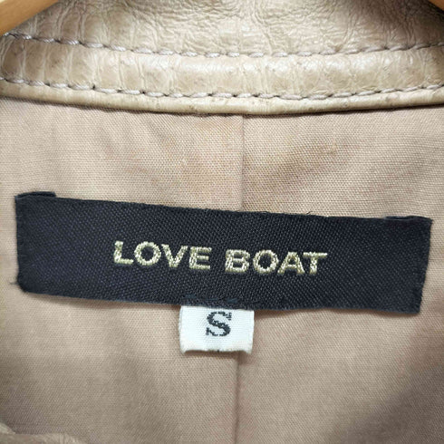 ラブボート LOVE BOAT pig leather ピッグレザー シングルライダースジャケット レディース JPN:S