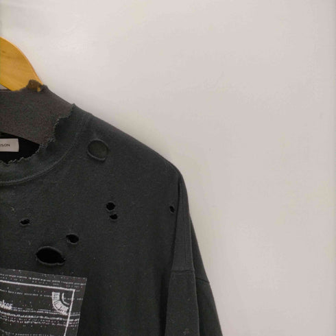 テンダーパーソン TENDER PERSON ABSURD pizi88 別注 Case God makes no mistakes AGENT プリント L/S Tシャツ ボロ 襤褸 メンズ JPN:4