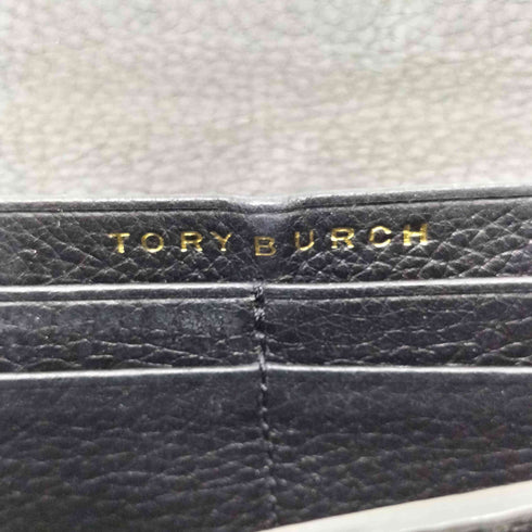 トリーバーチ TORY BURCH メタルロゴ レザー 長財布 シボ革 レディース