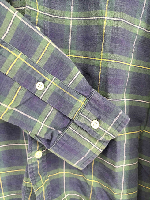 ラルフローレン RALPH LAUREN チェック柄ボタンダウンシャツ メンズ import:S