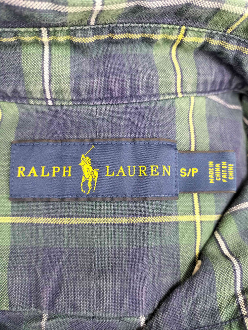 ラルフローレン RALPH LAUREN チェック柄ボタンダウンシャツ メンズ import:S