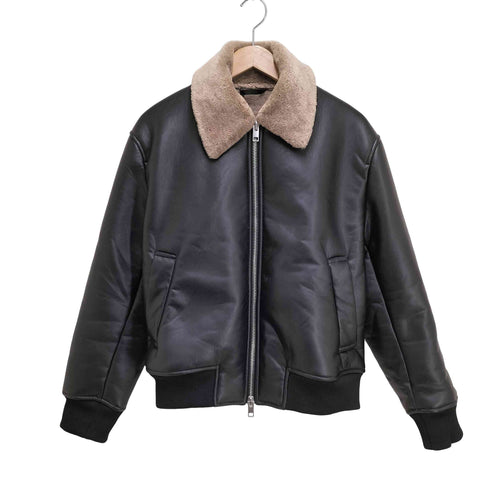 エイチアンドエム H&M フェイクレザー ムートン ジャケット メンズ JPN:M