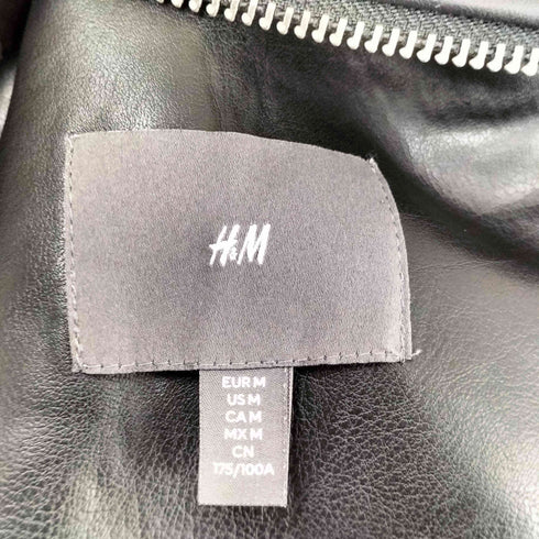 エイチアンドエム H&M フェイクレザー ムートン ジャケット メンズ JPN:M