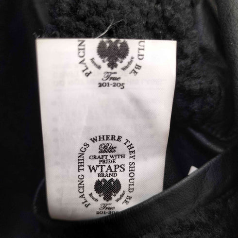 ダブルタップス WTAPS TWO TONE 裏ボア水牛レザージャケット メンズ FREE