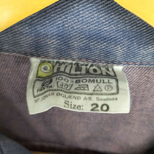 ヒルトン HILTON 後染め デニムトラッカージャケット メンズ 20