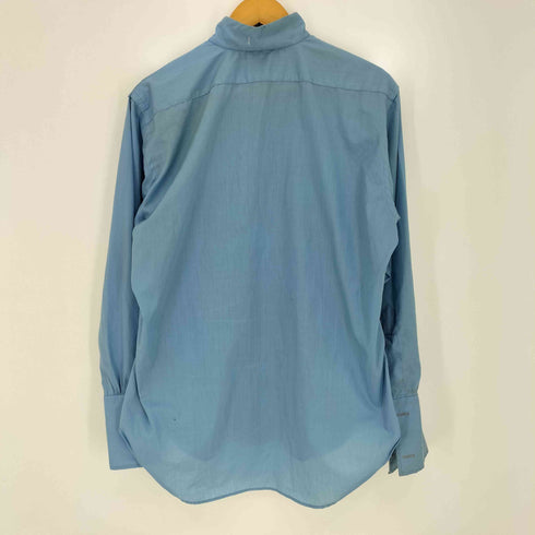 PERMAMENT PRESS コットンポリ ピンタック スタンドカラー ダブルカフス ドレスシャツ メンズ