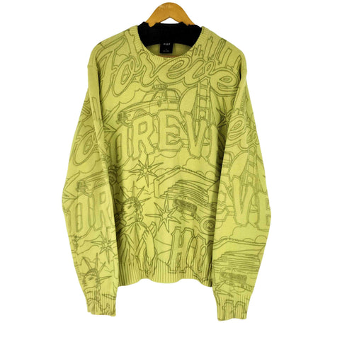ハフ HUF FOREVER CREWNECK SWEATER メンズ JPN:L