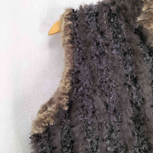 SOIREILA rabbit fur ラビットファー リバーシブルベスト レディース JPN:L