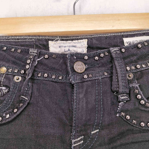 ジミータバニティ JIMMY TAVERNITI スタッズデザインデニムパンツ Y2K レディース US:25