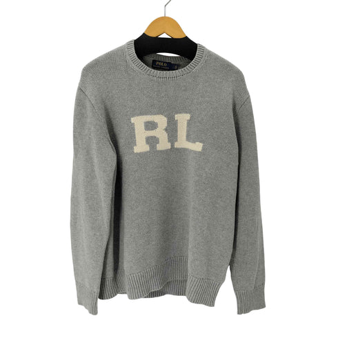 ポロラルフローレン POLO RALPH LAUREN RLロゴ クルーネック コットン ニットセーター メンズ import:L