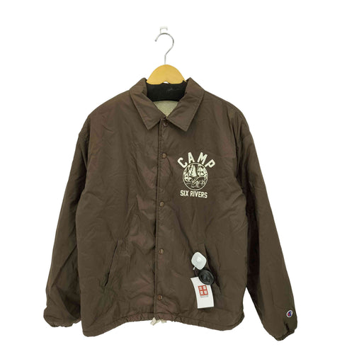 チャンピオン Champion CAMP SIX RIVERS ロゴプリント 裏ボア ナイロンジャケット メンズ import:M