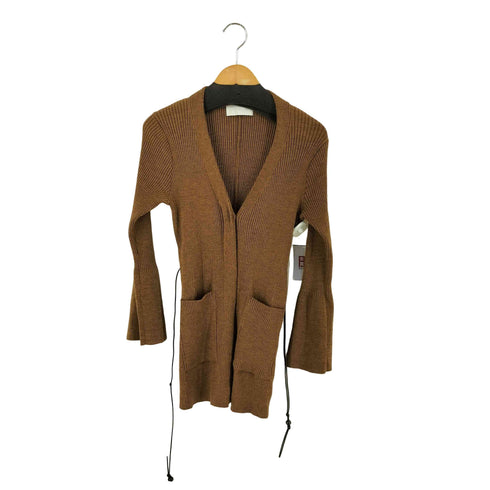 マメクロゴウチ Mame Kurogouchi Rib Knit Cardigan フレアスリーブ リブ ニット カーディガン レディース 1