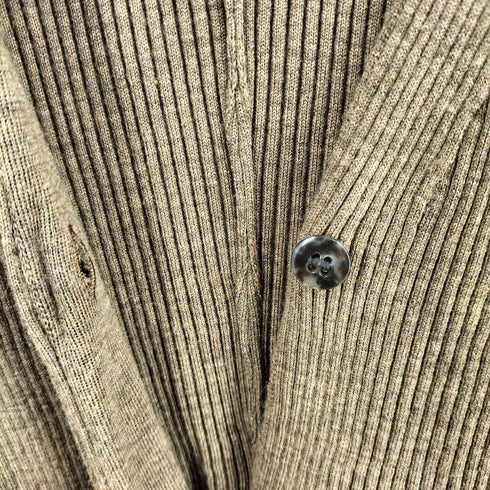 マメクロゴウチ Mame Kurogouchi Rib Knit Cardigan フレアスリーブ リブ ニット カーディガン レディース 1