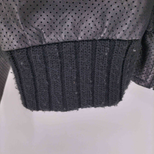 エフシーレアルブリストル F.C.Real Bristol 00s ワッペン刺繍 パッチワーク レザー切替 袖スウッシュ刺繍 ハイネック スタジャン メンズ