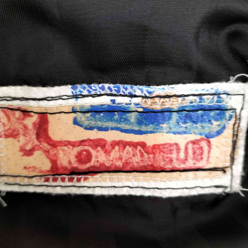 エフシーレアルブリストル F.C.Real Bristol 00s ワッペン刺繍 パッチワーク レザー切替 袖スウッシュ刺繍 ハイネック スタジャン メンズ