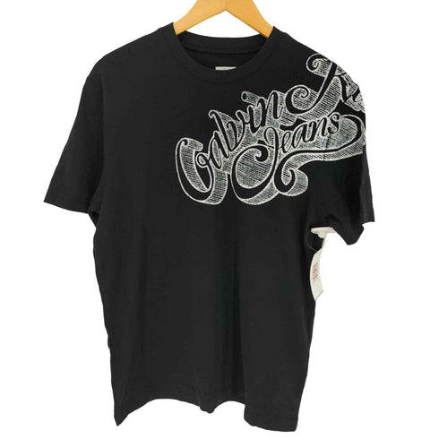 カルバンクラインジーンズ Calvin Klein Jeans コットン ロゴプリント クルーネック半袖Tシャツ メンズ import:L