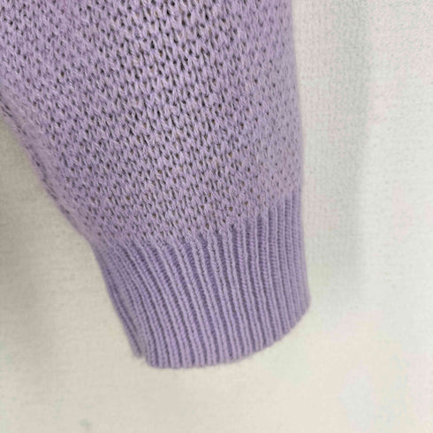 チック THICC 両面刺繍アクリルニットカーディガン レディース FREE