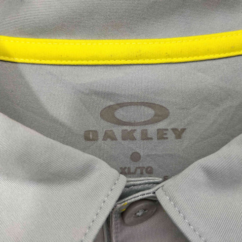 オークリー OAKLEY 総柄 ロゴ プリント ゴルフ ポロシャツ メンズ import:XL