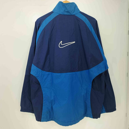 ナイキ NIKE 90s 銀タグ ロゴ刺繍 裾ドローコード ナイロン トラックジャケット メンズ import:XL