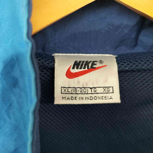 ナイキ NIKE 90s 銀タグ ロゴ刺繍 裾ドローコード ナイロン トラックジャケット メンズ import:XL