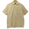 バーバリーロンドン BURBERRY LONDON コットン リネン混 織柄 チェック レギュラーカラー S/S シャツ メンズ import:M