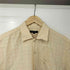 バーバリーロンドン BURBERRY LONDON コットン リネン混 織柄 チェック レギュラーカラー S/S シャツ メンズ import:M