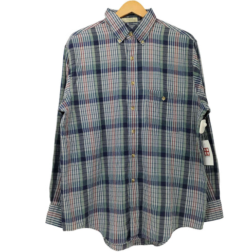 アロー ARROW 80s Tournament Chevella チェック ボタンダウン L/S シャツ メンズ import:L
