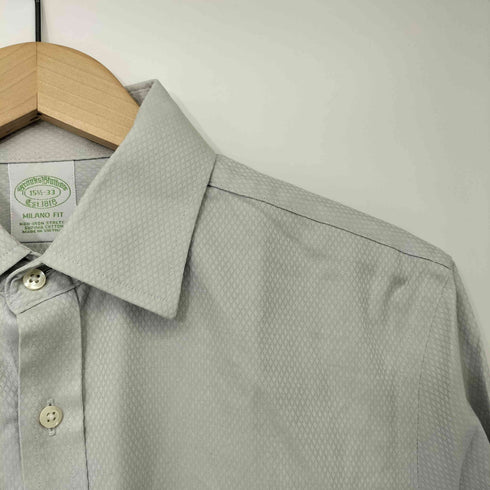 ブルックスブラザーズ BROOKS BROTHERS Milano Fit スーピマコットン L/S ドレスシャツ メンズ 15 1/2 -33