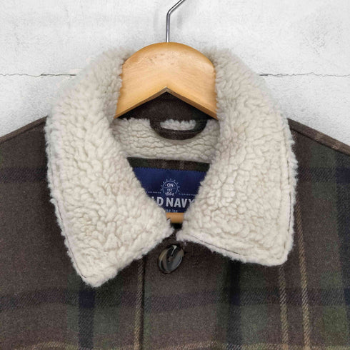 オールドネイビー OLD NAVY チェックランチコート メンズ JPN:M