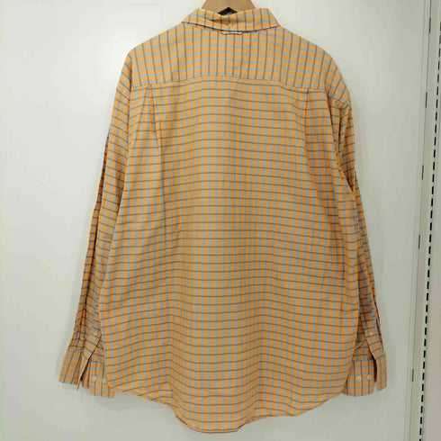 トミーヒルフィガー TOMMY HILFIGER ロゴ刺繍 チェック ボタンダウン L/S シャツ メンズ import:XL