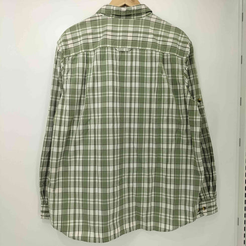 エルエルビーン L.L.Bean コットン100 リップストップ チェック レギュラーカラー L/S シャツ メンズ import:L